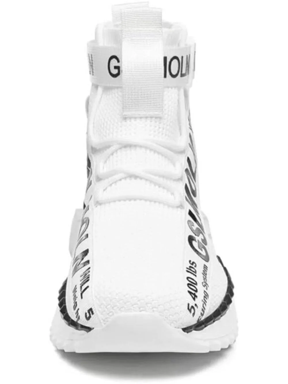🆕Men's White High Top Sneakers Breathable Gym Athletic Running Walking Tennis